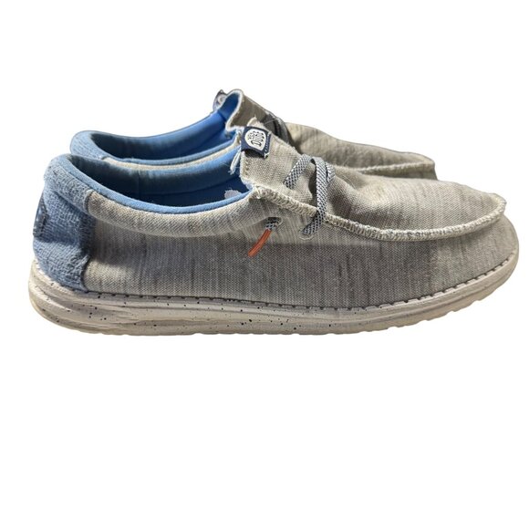 Hey Dude Mens Wally Linen Slip-On Loafers Size 10 - Picture 2 of 8